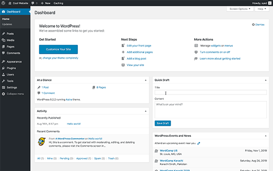 wordpress-dashboard