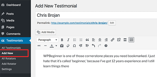 come-aggiungere-testimonial-in-wordpress