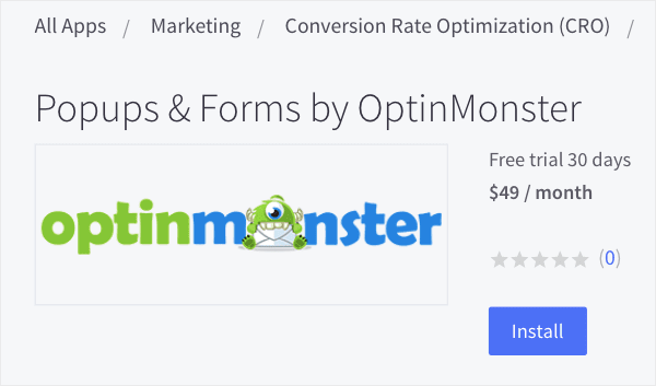 OptinMonster App Click Install For BigCommerce Min