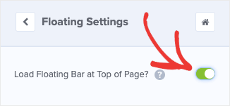 Put Floating Bar On The Top Of The Page Min