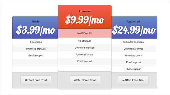 Pricingtablepreview