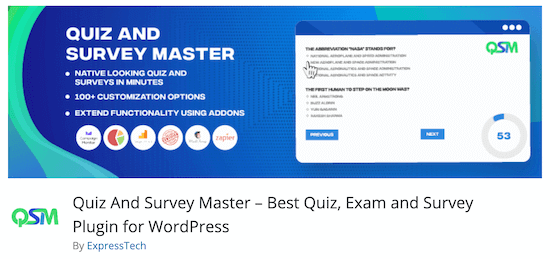 Quiz And Survey Master Quiz Plugin